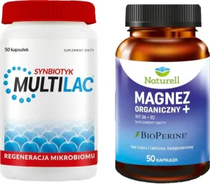 Multilac 50 capsule + Magneziu organic Naturell + 100 ...