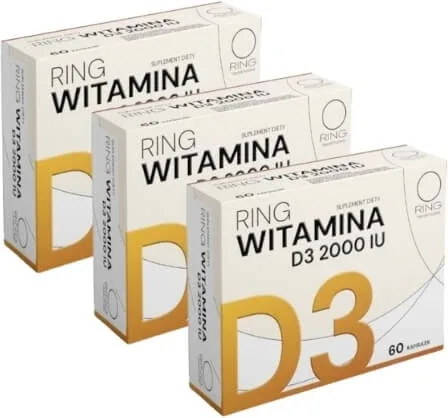 Ring Vitamina D3 2000 UI 60 capsule Multipack x 3 — preț și oferte