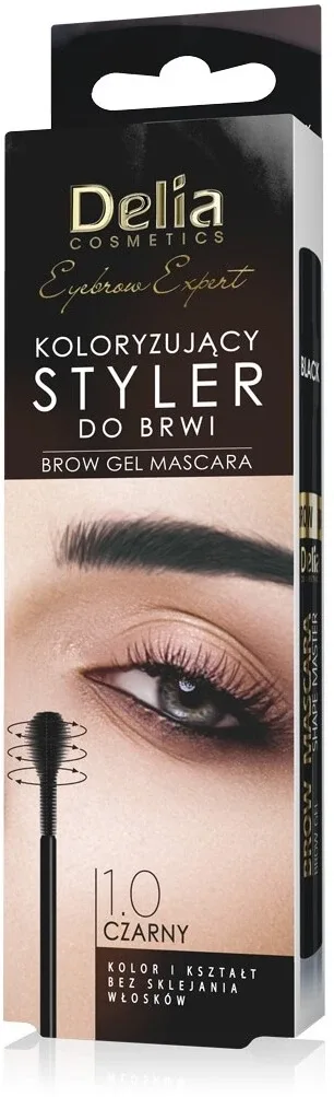 DELIA Eyebrow Expert Styler 1.0 Negru 11 ml Delia Cosmetics — preț și oferte