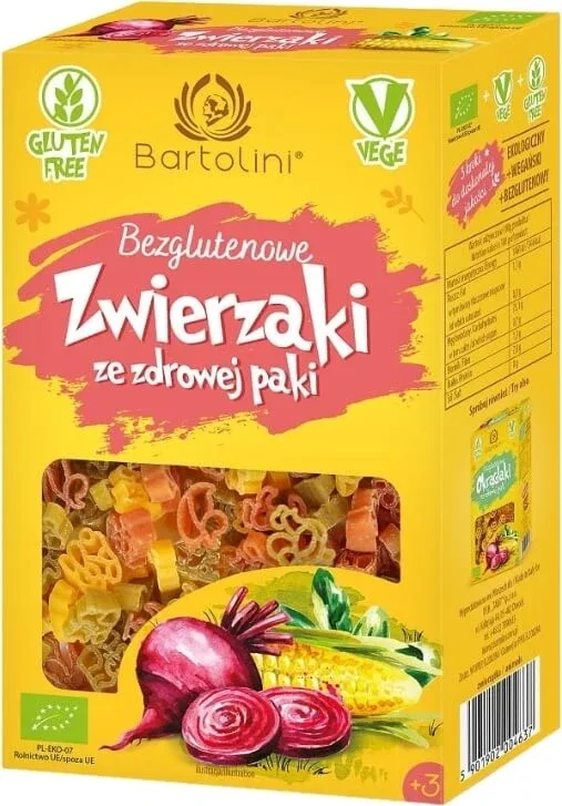 Bartolini Paste fără gluten Animale BIO 250 g — preț și oferte