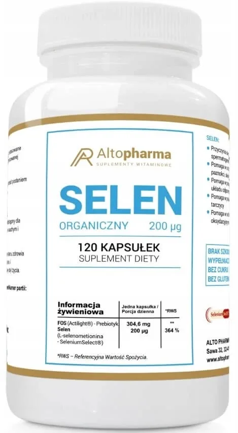 Altopharma Organic Selenium 200 mcg 120 capsule. — preț și oferte