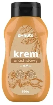 D-nuts Cremă de arahide cu caramel 520 g