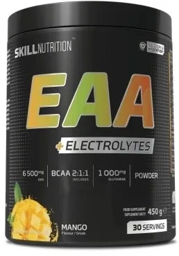Skill Nutrition EAA + Electroliți în aromă de mango, 450 g