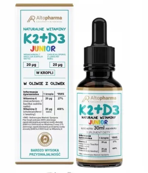 Altopharma Natural Vitamina K2 + D3 Junior Drops în ...