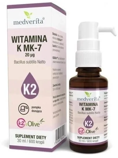 Medverita Vitamina K2 600 picături 30 ml — preț și oferte