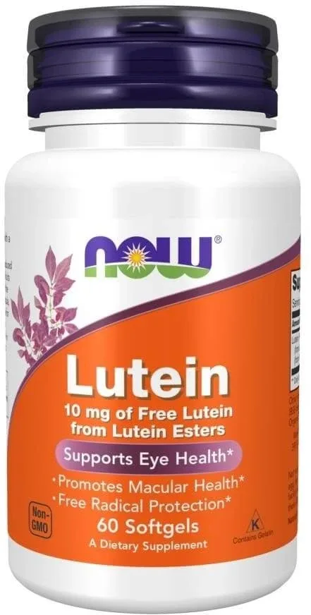 Now Foods Luteină 10 mg 60 capsule — preț și oferte