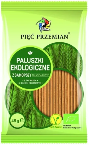 Cinci transformări cereale integrale Samopsha Sticks BIO 45 g