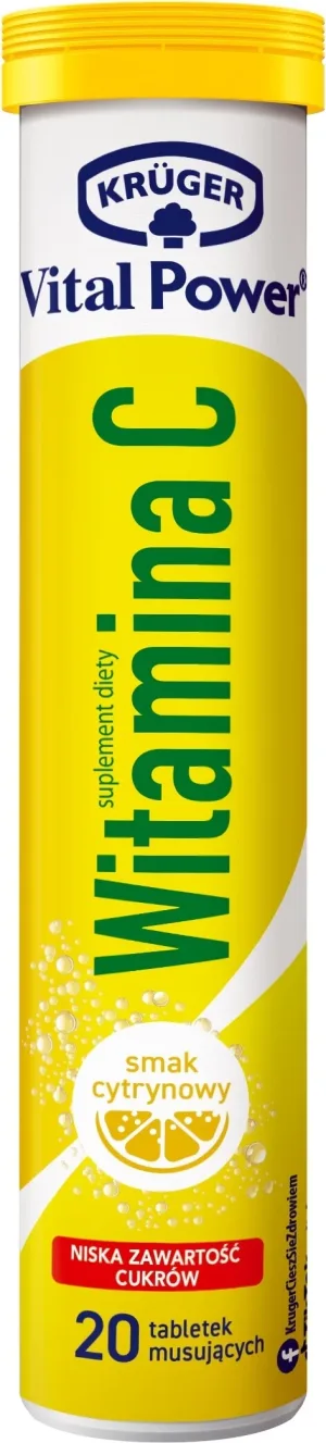 Kruger Vital Power Vitamina C 20 comprimate efervescente