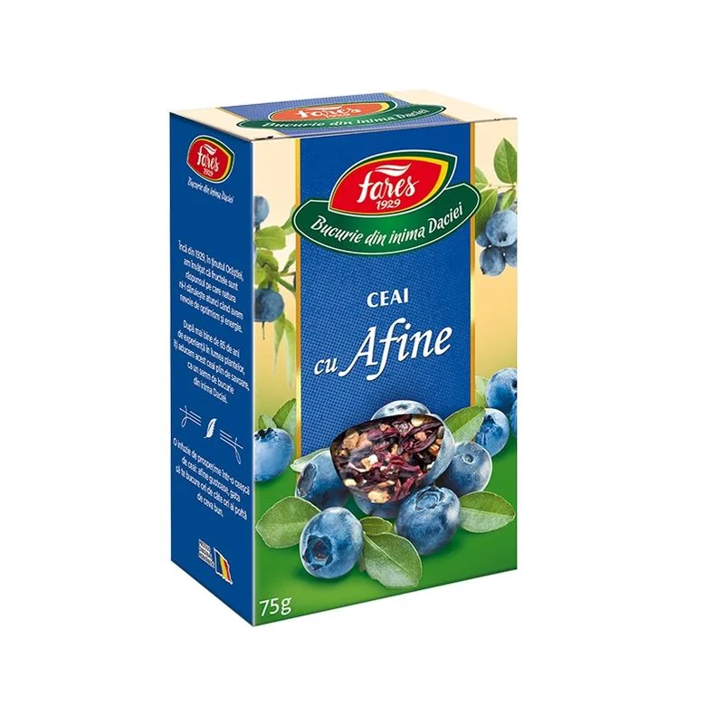 Ceai cu afine, ceai la punga, Fares | 75g — preț și oferte