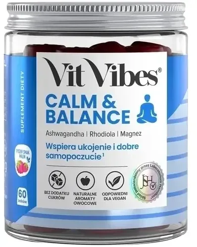 Vit Vibes Calm & Balance rulouri de jeleu 60 bucăți — preț și oferte