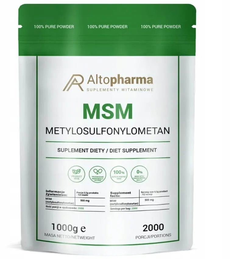Altopharma MSM pulbere 1 kg — preț și oferte