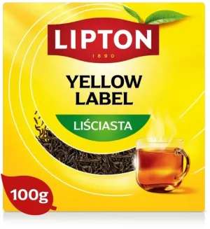 Lipton ceai negru cu frunze Etichetă galbenă 100g
