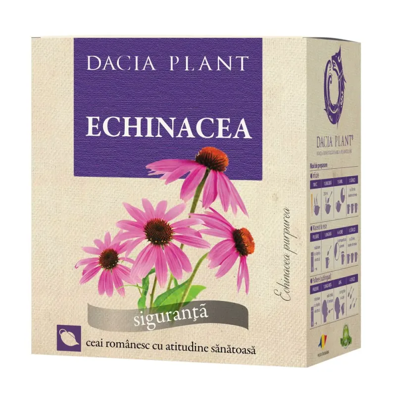 Ceai Echinacea, Dacia Plant | 50 g — preț și oferte