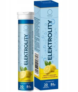 Ring Electrolytes aromă de lămâie 20 comprimate efervescente