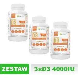 Wish Vitamina D3 4000IU 3 x 120 capsule moi