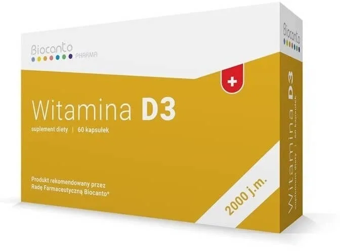 Biocante Vitamina D3 60 capsule — preț și oferte