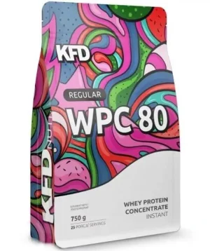 KFD WPC 80 Regular Protein aromă de vanilie și căpșuni 750g