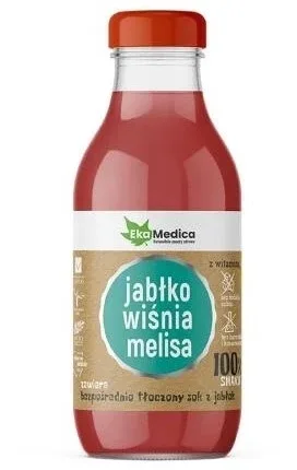 Ekamedica Suc 100% mere, cireșe, melissa 300 ml