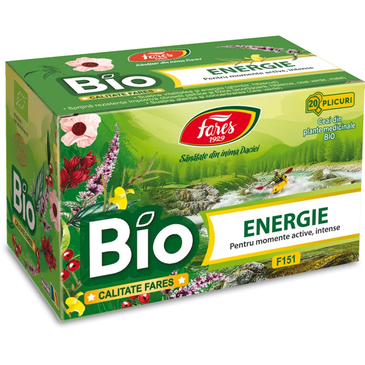 Ceai Energie BIO, Fares | 20 plicuri — preț și oferte