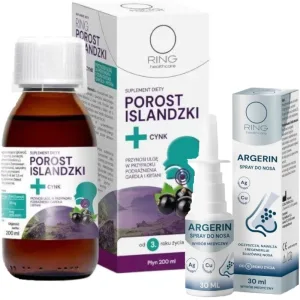 Inel Lichen Islanda + sirop de zinc 200 ml + inel Argerin ...