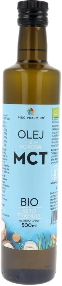 Cinci transformări Ulei MCT din nucă de cocos BIO 500 ml — preț și oferte