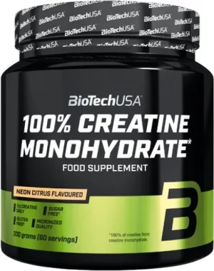 BioTech Statele Unite ale Americii Creatină monohidrat 100% Neon Citrus 300 g