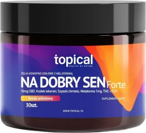 Topical Good Sleep Forte Gelcaps aromă de cireșe 30 bucăți