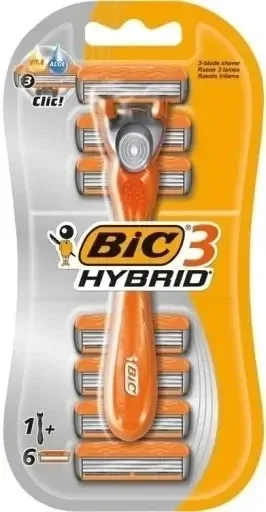 Aparat de ras Bic BIC 3 HYBRID 6 cartușe + mâner — preț și oferte