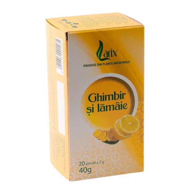 Ceai Ghimbir si Lamaie, Larix | 20 plicuri LARIX INFINITY — preț și oferte