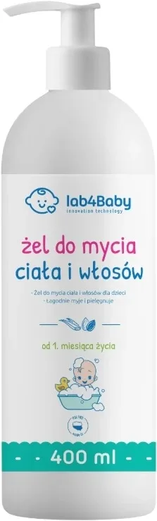 LAB4BABY Gel de spălare pentru corp și păr de la vârsta de 1 lună ... — preț și oferte