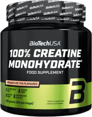 BioTech Statele Unite ale Americii Creatină monohidrat 100% Ice Tea Peach 300 g