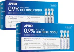 APTEO Soluție de clorură de sodiu 0,9% 40 fiole x 5 ml Multi-pack ...