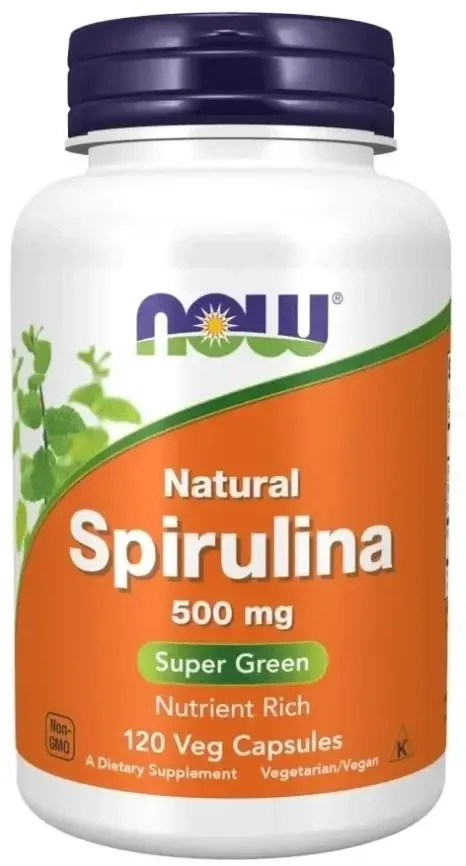 Now Foods Spirulina naturală 500 mg 120 capsule — preț și oferte