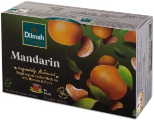 Ceai negru Dilmah Ceylon cu aromă de mandarină 20 ...