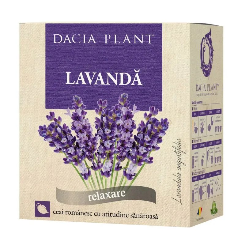 Ceai Lavanda, Dacia Plant | 50 g — preț și oferte