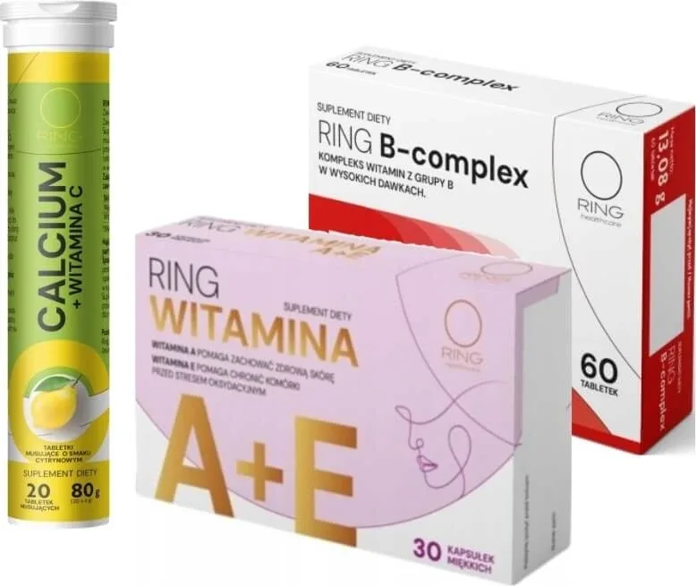 Inel B-Complex + Calciu + Vitamina A + E set — preț și oferte