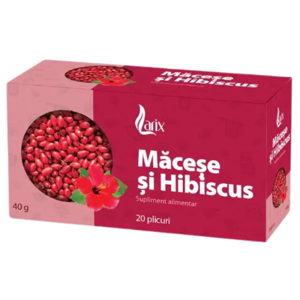 Ceai Macese si Hibiscus, Larix | 20 plicuri LARIX INFINITY — preț și oferte