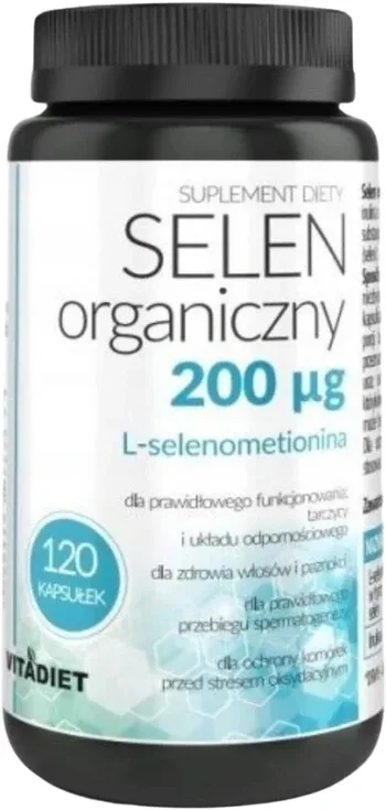 Vitadiet Seleniu organic 200 mcg, 120 capsule — preț și oferte
