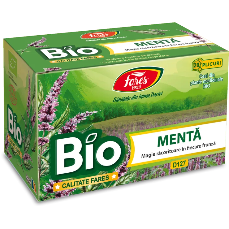Ceai Menta BIO, Fares | 20 plicuri — preț și oferte