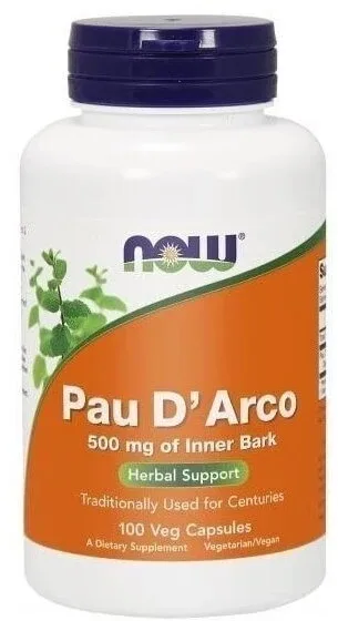 NOW FOODS Pau D'arco 500 mg 100 capsule — preț și oferte