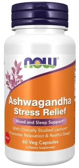 Now Foods Ashwagandha Antistres 60 capsule vegetale — preț și oferte