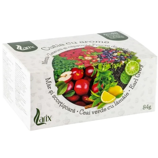 Ceai Mix 6 Sortimente, Larix | 48 plicuri cu supraplic LARIX INFINITY — preț și oferte