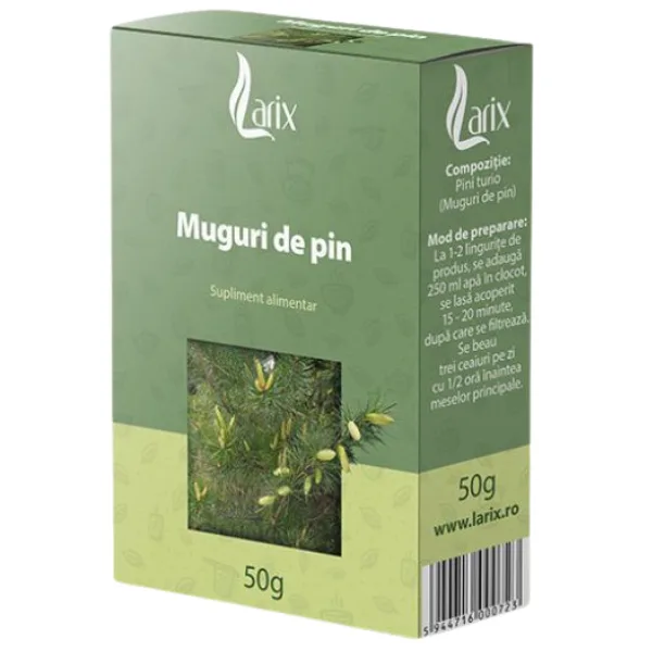 Ceai Muguri de Pin doze concis, Larix | 50 g LARIX INFINITY — preț și oferte