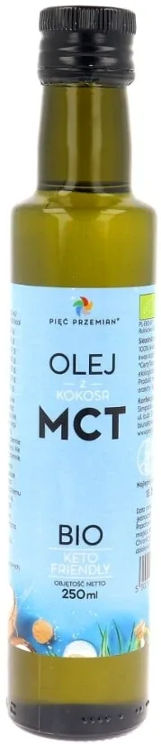 Cinci transformări Ulei MCT din nucă de cocos BIO 250 ml — preț și oferte
