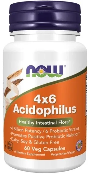NOW FOODS Acidophilus 4x6 60 capsule — preț și oferte