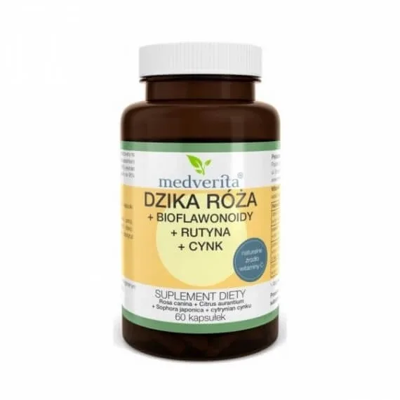 Medverita Wild Rose + bioflavonoide + rutin + zinc 60 ... — preț și oferte
