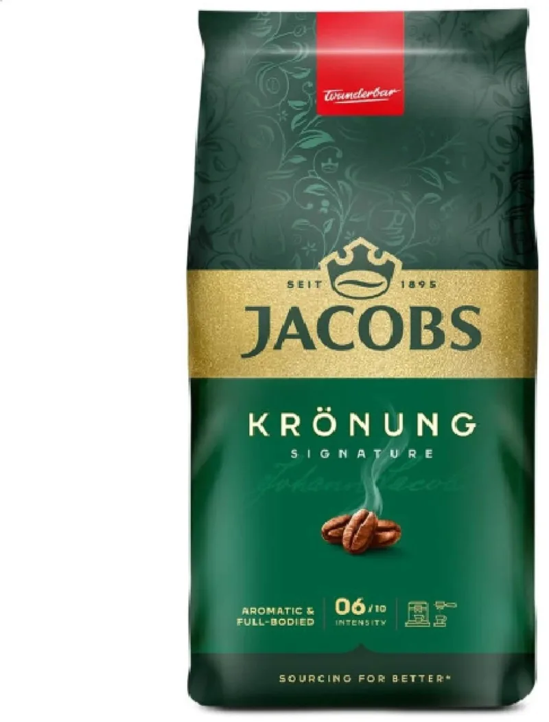 Jacobs Kronung boabe de cafea 1 kg — preț și oferte