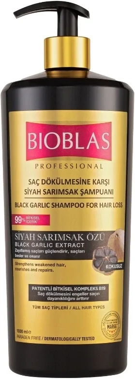 Bioblas Șampon de întărire cu usturoi negru împotriva ...