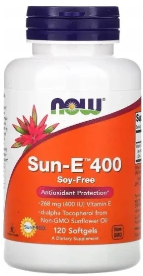 Now Foods Vitamina E-400 (Sun-E) 120 capsule — preț și oferte