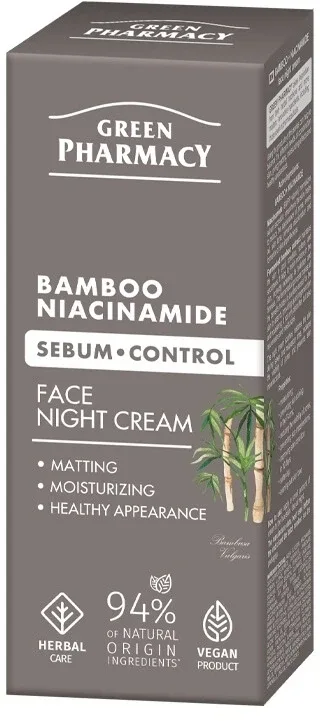 Farmacie verde Bamboo, niacinamidă cremă de noapte 50 ... Green Pharmacy — preț și oferte